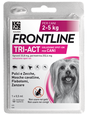 Frontline tri-act*1pip 2-5kg