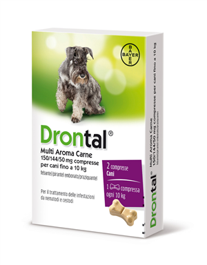 Drontal multi ar carne*2cpr