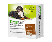 Drontal multi ar carne xl*2cpr