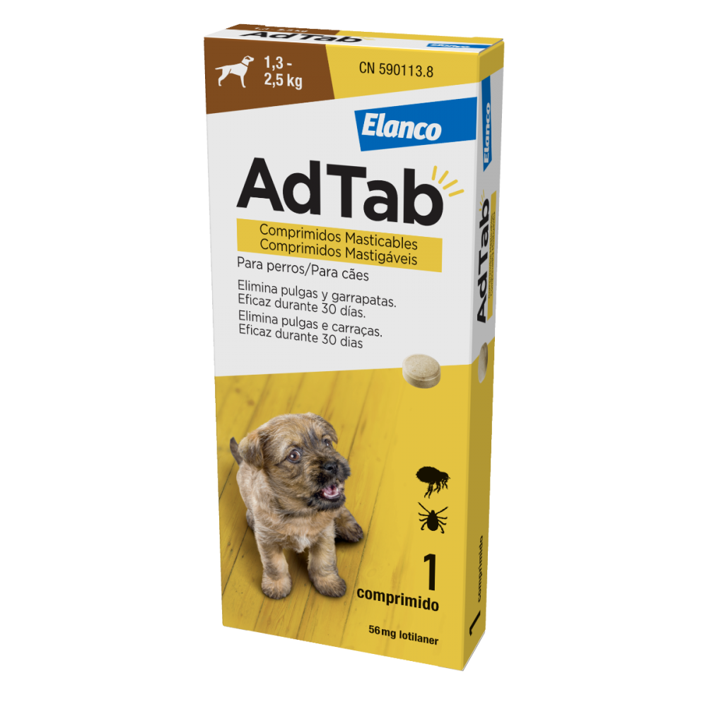 Adtab*3cpr 56mg cani 1,3-2,5kg