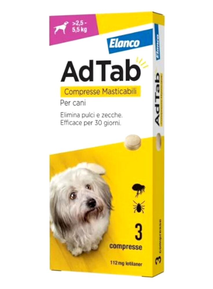 Adtab*3cpr 112mg cani2,5-5,5kg