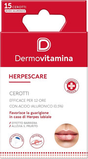 Dermovitamina | Herpescare | Cerotti con acido ialuronico 0,5% | 15 pezzi