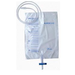 Sacca di raccolta urina da letto monouso non sterile capacita' 2000 ml con tubo di raccordo lunghezza 90 cm diametro 5x7 mm valvola di non ritorno 1 gancio 30 pezzi