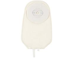 Sacca urostomia mini trasparente con barriera protettiva in stomahesive valvola antireflusso e rivestimento in tessuto esteem uro 13/45mm 10 pezzi