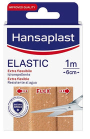Cerotto in striscia hansaplast elastic extra flessibile 6 cm lunghezza 1 m 10 pezzi
