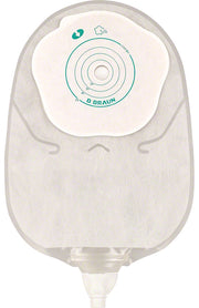 Sacca urostomia mono pezzo con protettore cutaneo e adesivo microporoso con rubineto e valvola antireflusso silk misura 12/55mm 30 pezzi flexima uro