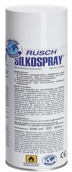 Lubrificante per catetere silkospray in flacone 500ml