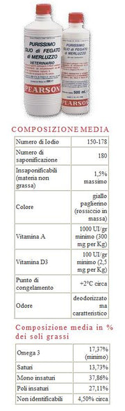 Olio fegato merluzzo purissimo 1 litro