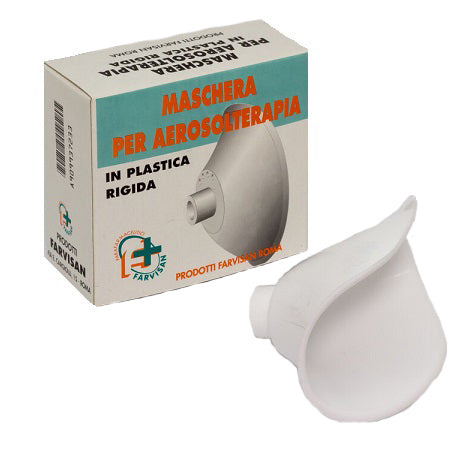 Maschera in plastica. ricambio per aerosolterapia