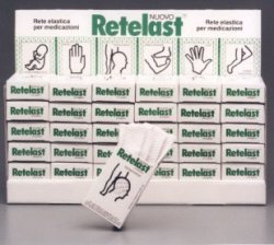 Rete tubolare retelast elastica pretagliata bianca per dita 4 pezzi