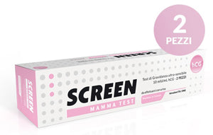 Test ormone hcg gravidanza nell'urina 2 pezzi screen test hcg 2 pz