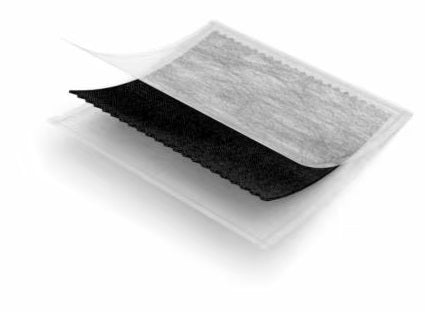 Medicazione in carbone attivo con argento actisorb silver 6,5x9,5 10 pezzi