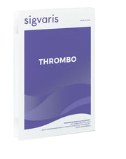 Sigvaris thrombo monocollant corto punta aperta bianco m