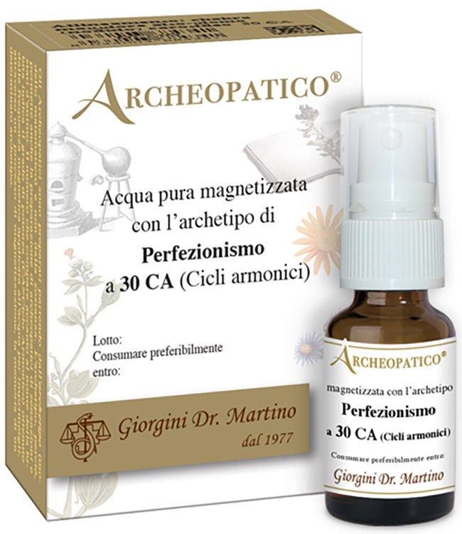 Archeopatico acqua pura magnetizzata con archetipo perfezionismo a 30 cicli armonici 10 ml