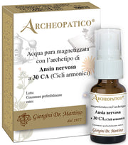 Archeopatico acqua pura magnetizzata con archetipo ansia nervosa a 30 cicli armonici 10 ml