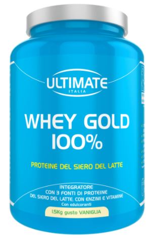 Ultimate whey gold 100 % vaniglia 1,5 kg