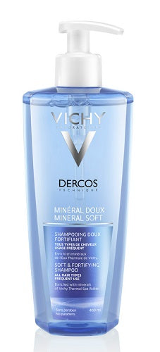 Vichy Dercos Shampoo Dolcezza Minerale 400ml | Capelli Sensibili e Delicati | Idratante, Senza Solfati