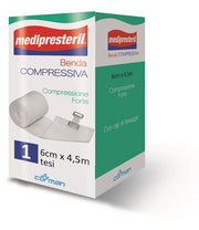 Benda medipresteril compressione forte m4,5x6cm tesi
