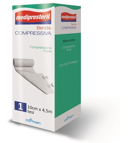 Benda medipresteril compressione forte m4,5x10cm tesi