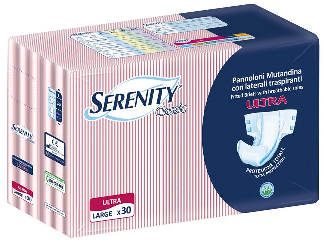 Pannolone a mutandina serenity classic ultra aloe large 30 pezzi