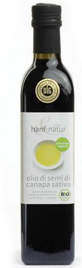 Hanf&natur canapa olio di semi bio 500 ml