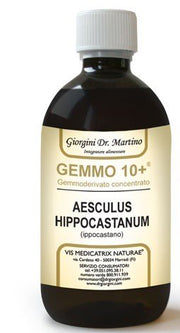 Gemoo 10+ gemmoderivato concentrato ippocastano liquido analcolico aesculus hippocastanum ippocastano 500 ml