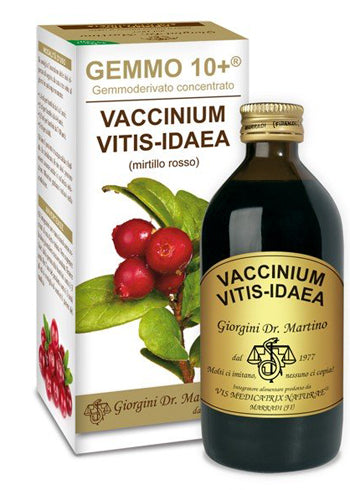 Gemmo 10+ mirtillo rosso liquido analcolico 200 ml