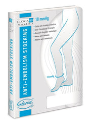 Gloriamed thrombosis 18 punta chiusa con foro d'ispezione tutta coscia autoreggente corto misura s 1 paio