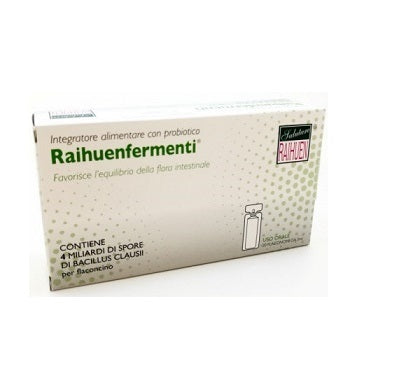 Raihuen raihuenfermenti probiotici di bacillus clausii 20 fiale monodose da 5 ml