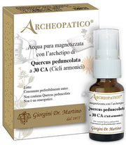 Archeopatico acqua pura magnetizzata con archetipo quercus peduncolata a 30 cicli armonici 10 ml