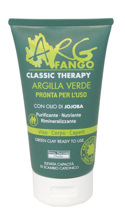 Argfango classic therapy argilla verde pronta per l'uso per viso corpo e capelli 150 ml
