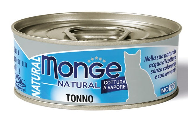 Monge natural quality gatto monge natural tonno dell'atlantico 80 g