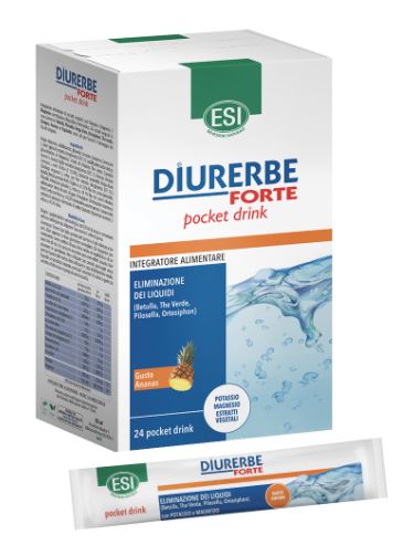 Esi diurerbe forte pocket drink ananas 24 x 20 ml