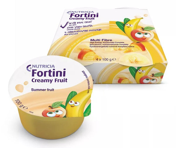 Fortini creamy fruit multi fibre frutti gialli 4x100 g