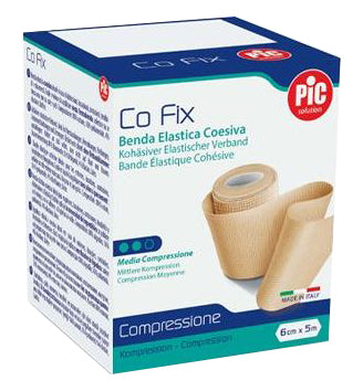 Benda elastica pic co fix autoadesiva 12x5cm medium