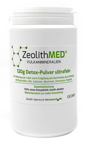 Zeolithmed minerali vulcanici detox polvere ultrafine 120 g