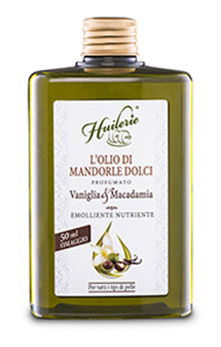 Huilerie l'olio di mandorle dolci profumato vaniglia & macadamia 300 ml