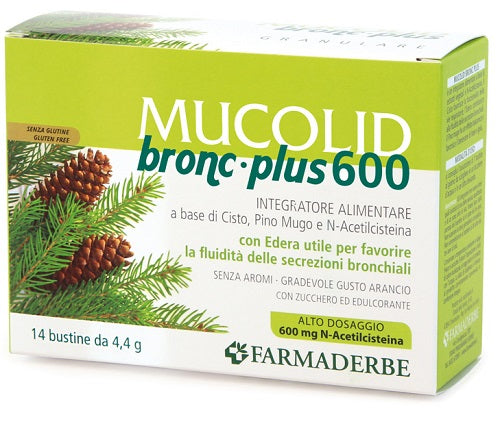 Mucolid bronc granulare 600 plus 14 bustine