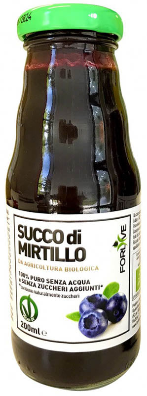 Succo di mirtillo bio 200 ml