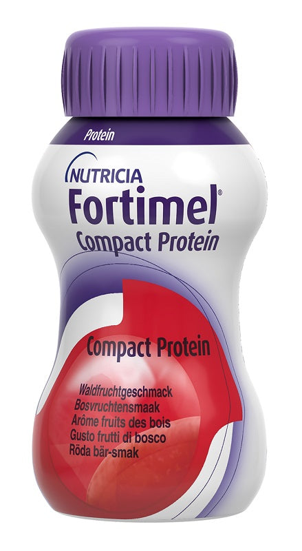 Nutricia fortimel compact protein gusto frutti di bosco 4 bottiglie da 125 ml