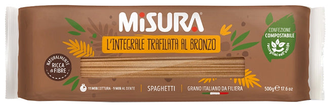 Misura spaghetti integrali con germe di grano 500 g