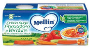 Mellin primo sugo pomodoro e verdure 2 vasetti da 80 g