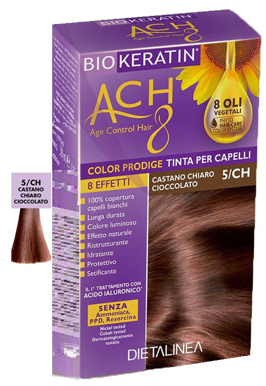 Biokeratin ach8 color prodige 5/ch castano chiaro cioccolato