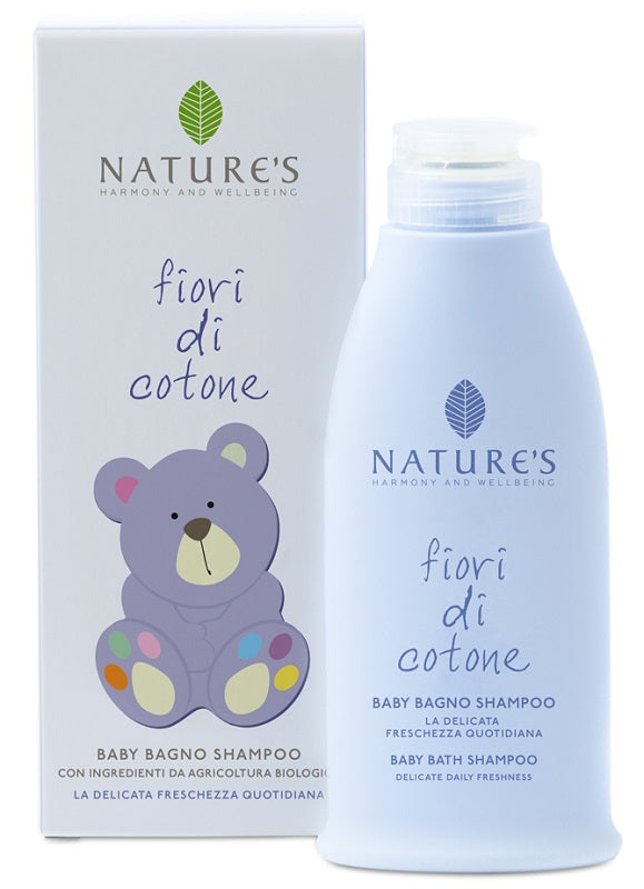 Nature's fiori di cotone baby bagno shampoo