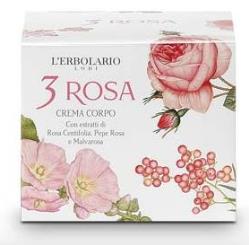 3 rosa crema corpo 200 ml