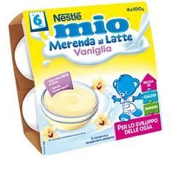 Mio merenda vaniglia 4 x 100 g