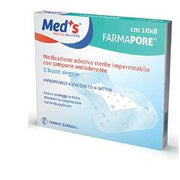 Medicazione meds pore adesiva impermeabile 10x6cm 5 pezzi