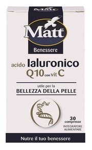 Matt benessere acido ialuronico q10 con vitamina c 30 compresse