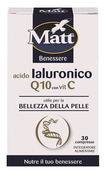 Matt benessere acido ialuronico q10 con vitamina c 30 compresse