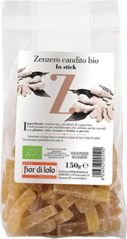 Zenzero candito stick bio 150 g